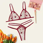 Сетчатое прозрачное сексуальное нижнее белье, Женский комплект нижнего белья с цветочной вышивкой, сексуальное чувственное нижнее белье, прозрачный бюстгальтер, короткие комплекты, экзотический комплект