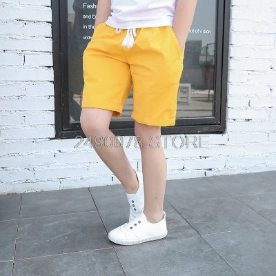 Летние спортивные штаны для мальчиков и девочек Короткие в консервативном стиле