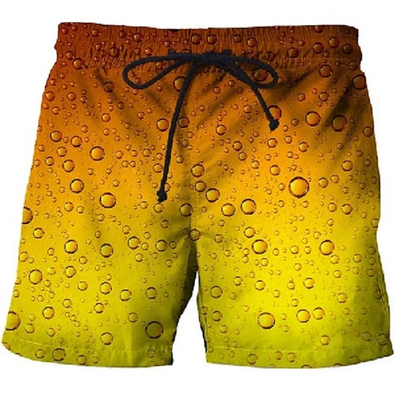 

2020 summer beer 3D printing casual beach shorts Mascuino gym street men's resort shorts fashionable sports men's pants