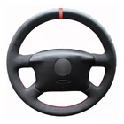 Черный искусственная кожа, красный маркер, модель Volkswagen Passat B5 Golf 4 1996-2005, Seat Alhambra 2001-2009