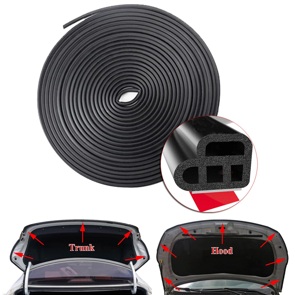 

Upgraded 10M Double Layer Seal Strip Car Door Trunk Weather Strip Edge Moulding