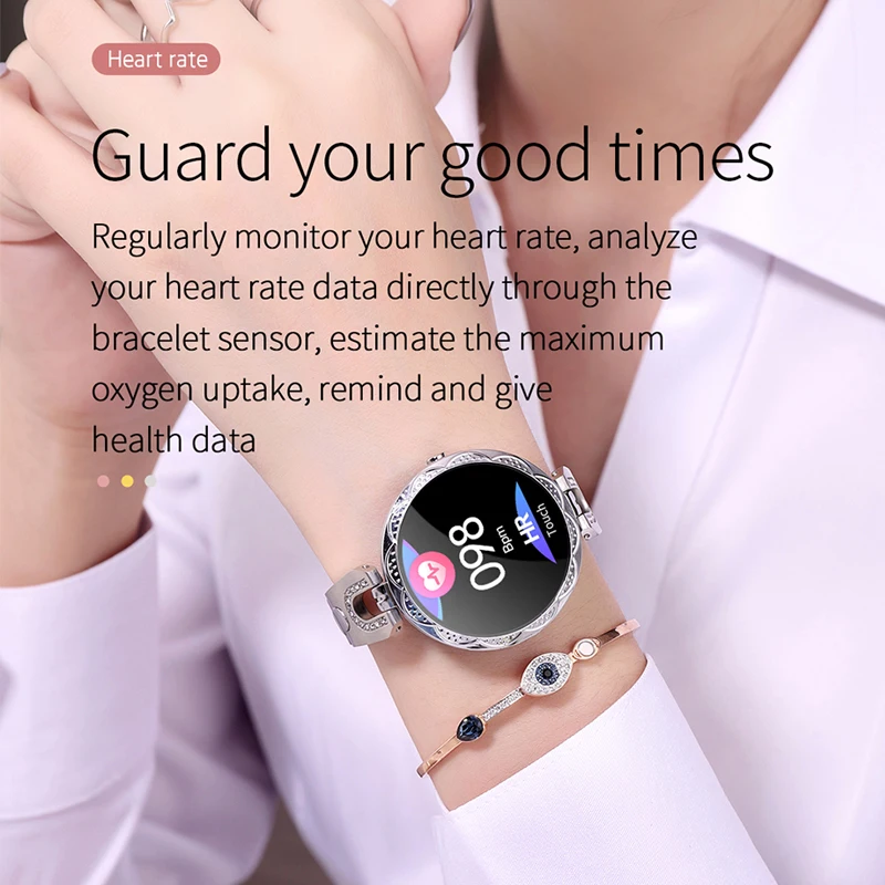 ak15 steel womens smart watch waterproof ip67 wearable device heart rate monitor sports smartwatch for women ladies free global shipping