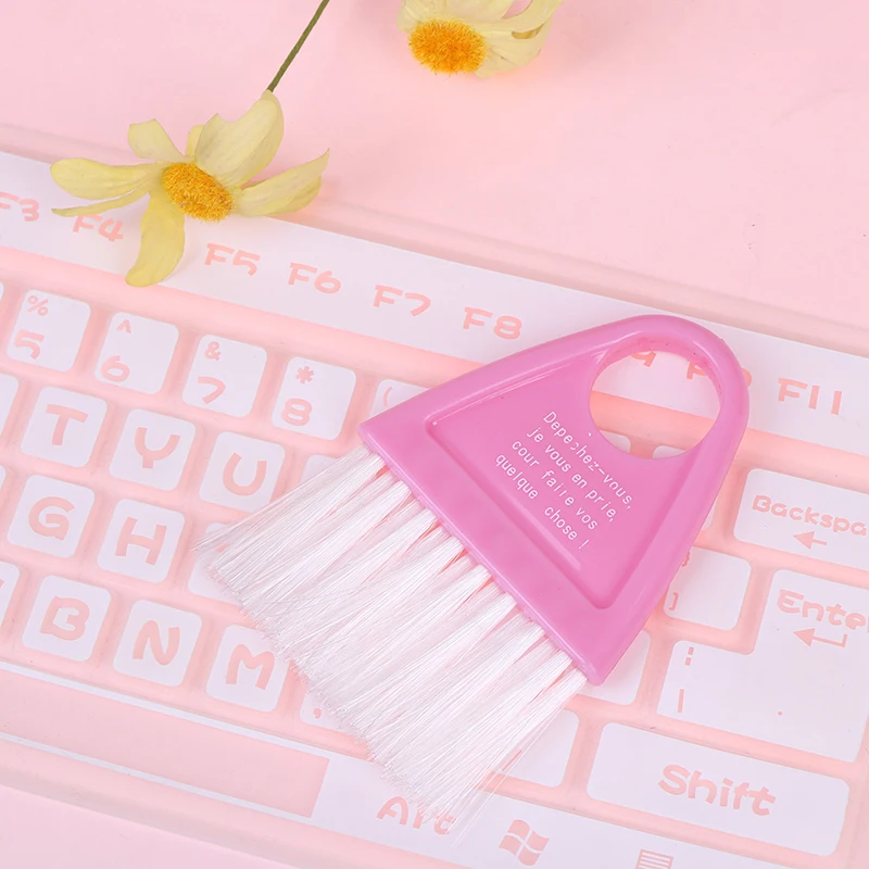 1 шт. мини настольный Пластик развертки Чистящая щетка для чистки клавиатуры