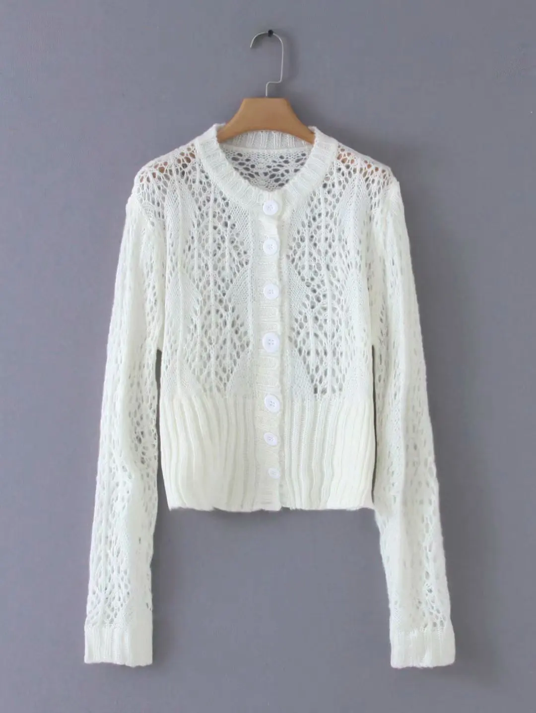 Женская одежда Новинка осени 2019 белый мохеровый кардиган с рукавами летучая мышь