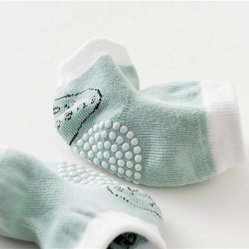 Детские Нескользящие носки для ползания Наколенники малышей Теплые наколенники