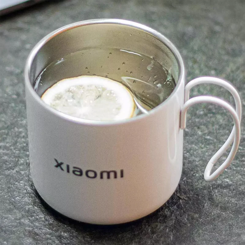 Оригинальные кружки из нержавеющей стали Xiaomi на заказ белые многоразовые чашки