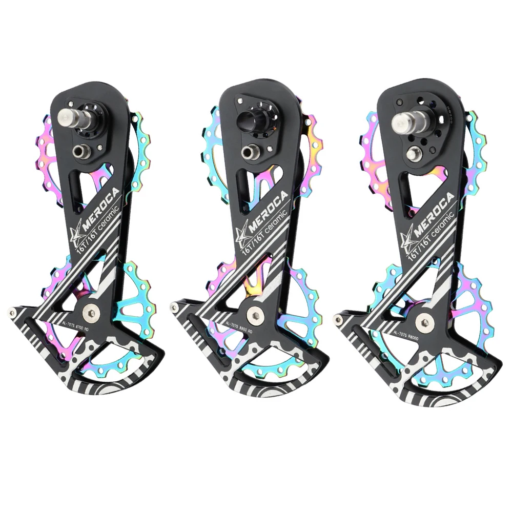 

16T Aluminum Alloy Road Bike Rear Derailleurs Ceramic Bearing Bicycle Rear Derailleur Guide Wheel Pulley Cycling Accessories