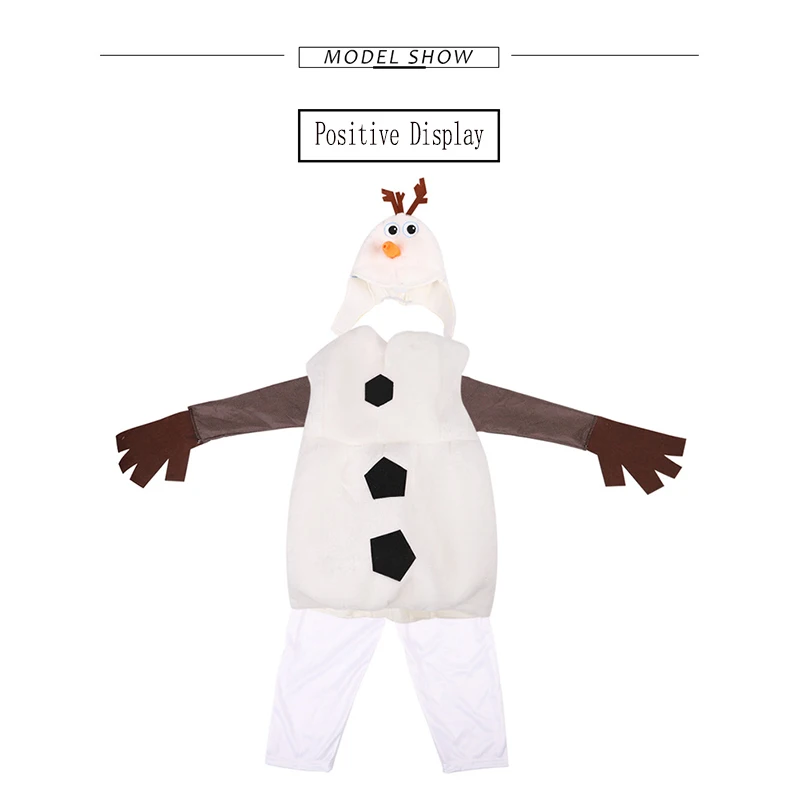Удобные Делюкс плюшевые прелестный ребенок Олаф из мультфильма Детский костюм