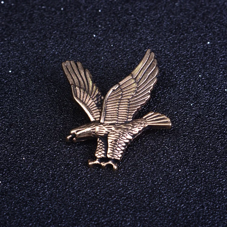 Я Remiel стиль Новинка В стиле ретро С металлическим золотым Орел Птица Броши Для