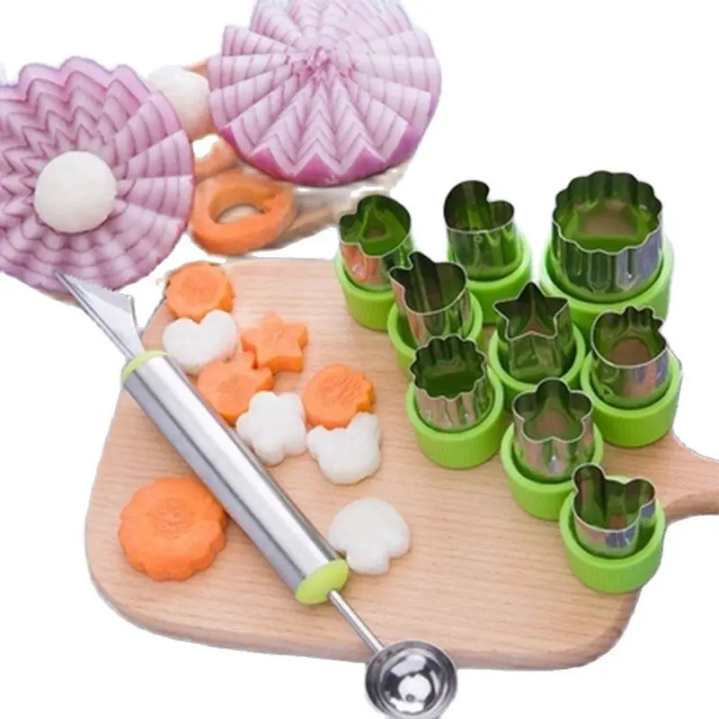 Рис устройство резки овощей и фруктов формы 8 шт./компл. футболки с короткими