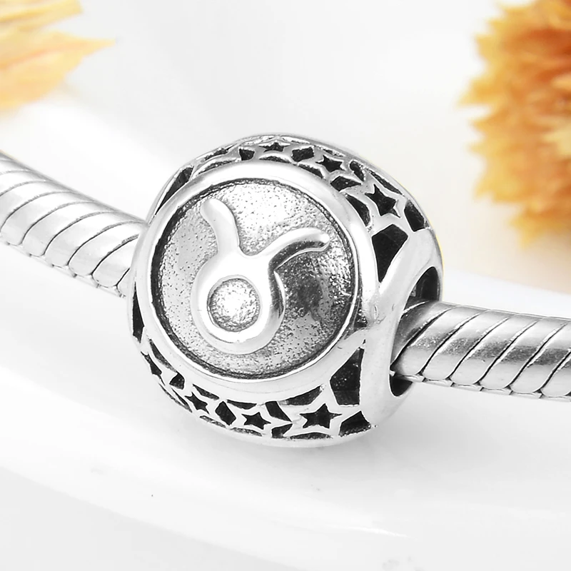 Бусины-талисманы из серебра 925 пробы со знаками Зодиака | Украшения и аксессуары