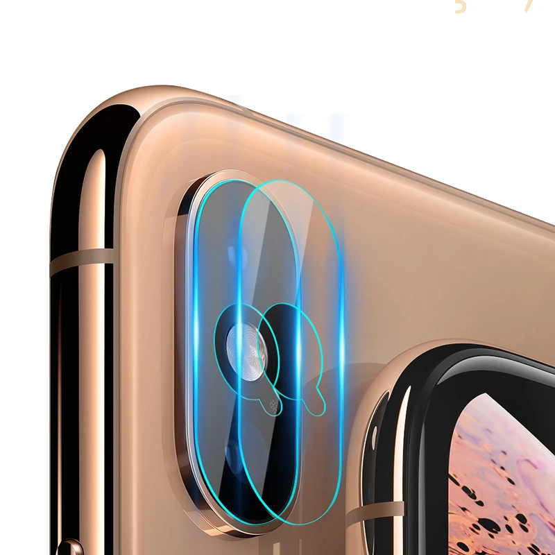 Защитная линза для iPhone X XS XR MAX аксессуары HD прозрачная камера противоударное 9D