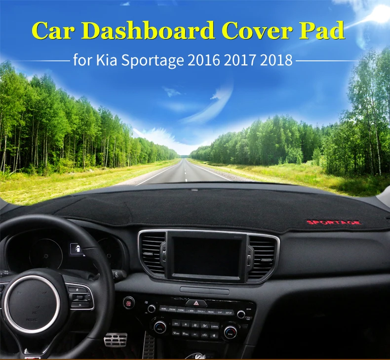 Для Kia Sportage приборной панели автомобиля Избегайте светильник Pad Инструмент платформа стол покрытие коврики ковры отделка Аксессуары