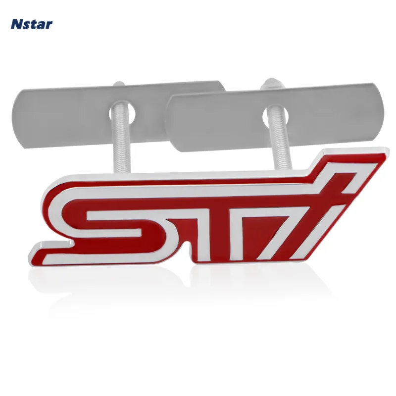 1 шт. эмблема переднего гриля автомобиля Nstar из сплава STI значок для украшения