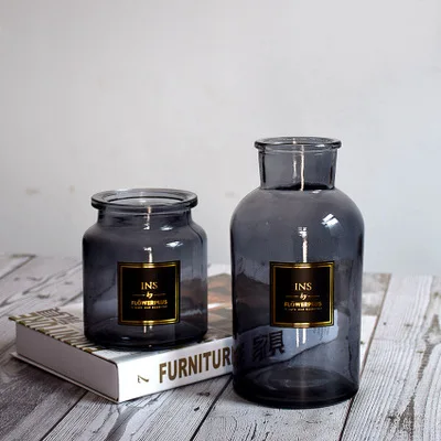 Набор прозрачных стеклянных декоративных ваз для гидропоники | Дом и сад