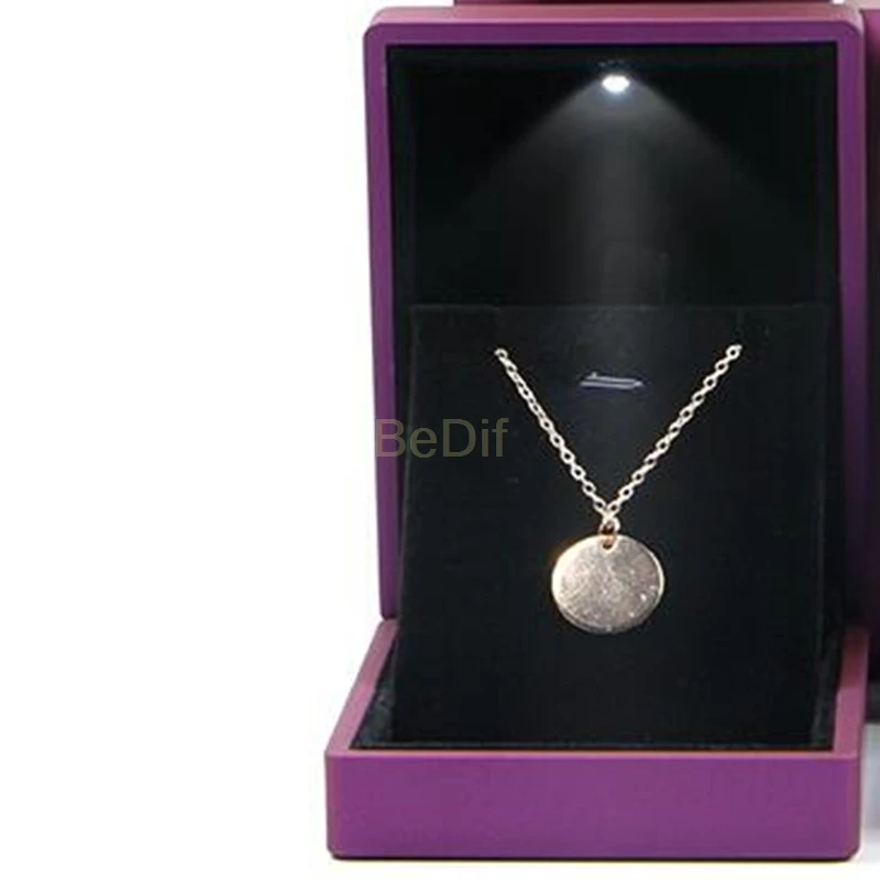 Подвеска для ювелирных изделий со светодиодсветильник ожерелье Подарочная