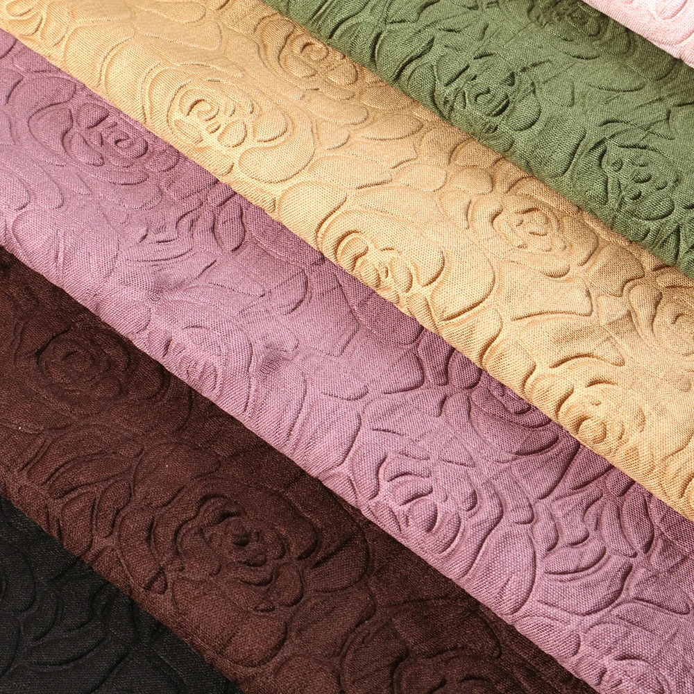 20*34 см сплошной цвет цветок Bump текстура искусственная кожа Лист виниловая ткань