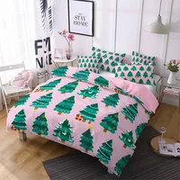 Green Decorated Tree Bedding Sets Single Double King Size 3PCS Duvet Cover Set Comforter/Quilt Pillow Case  Bed Set Microfiber