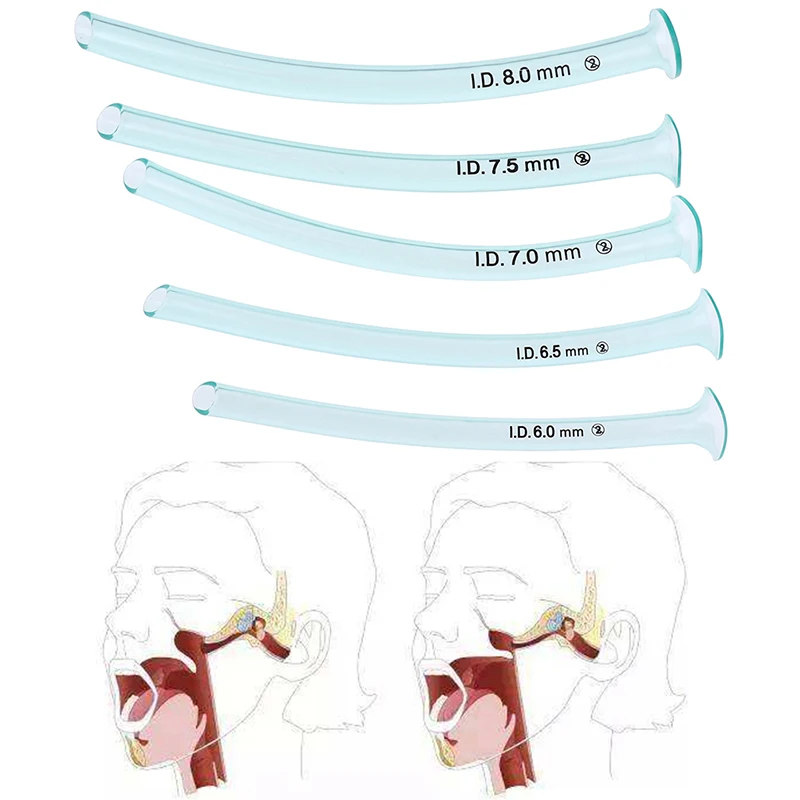 

6/6.5/7/7.5/8.0mm Disposable Nasopharyngeal Airway Nasal Pharyngeal Duct Health Care Tool Help Sleeplessness Easy Sleep