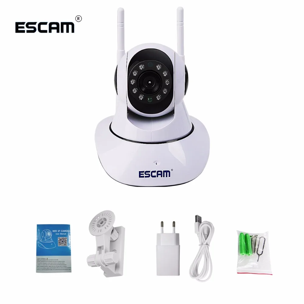 IP камера ESCAM G02 Беспроводная с поддержкой Wi Fi 720P ONVIF до 128 ГБ|ip ir camera|wireless camerawifi ip |