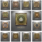 Золотой Тибет тангка, картина с изображением Будды, Священное Писание, религия, плакат, настенная живопись на холсте вера, тибетская мандала, Ом, Йога, декор для стен дома