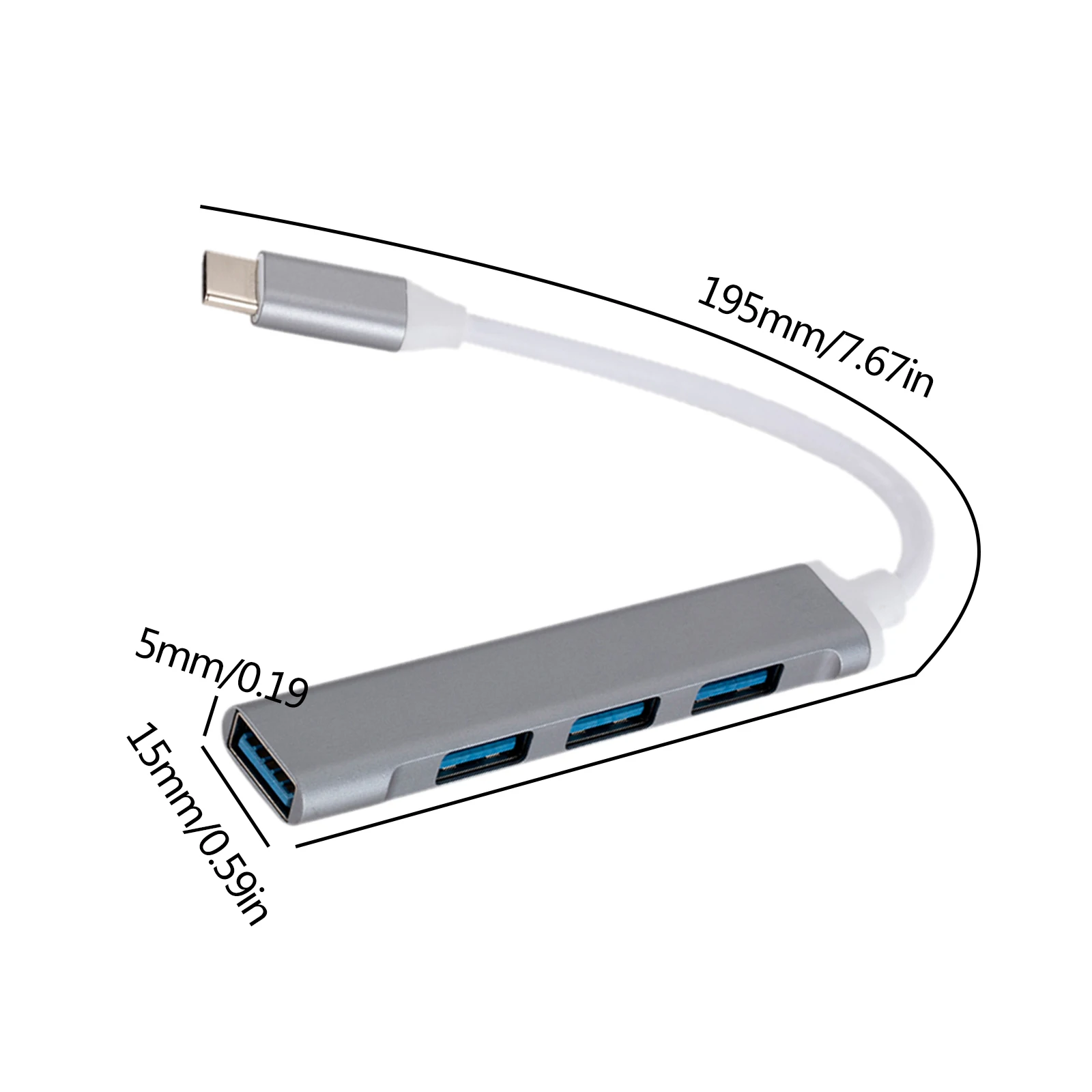 

USB Hub Splitter, USB 3.0 USB 2.0 4 in 1 Hub Dock Station Multiport Adapter For Lenovo Xiaomi Macbook Pro PC Computer Accessorie