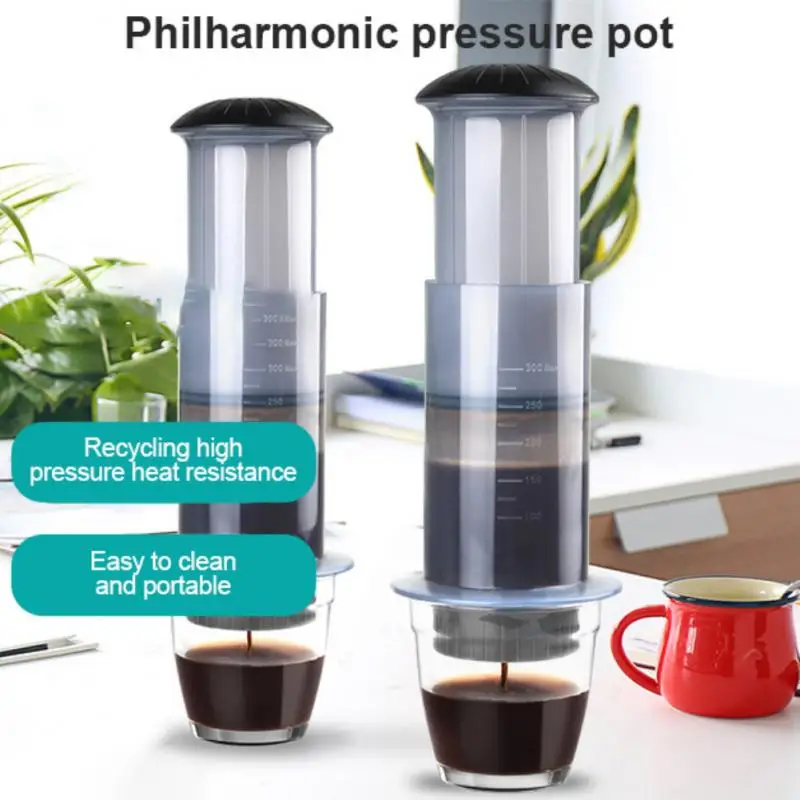 

Portable Coffee Pot Outdoor Hand Press Coffee Machine Portable Hand Coffee Maker Italian Hand Press Pot Apply To Home Travel