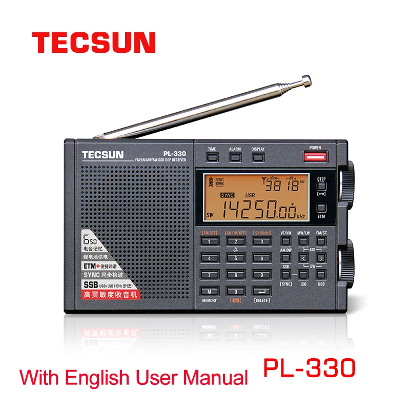 2021 Tecsun PL 330 fm радио портативный LW/SW/MW однодиапазонный Универсальный радиоприемник