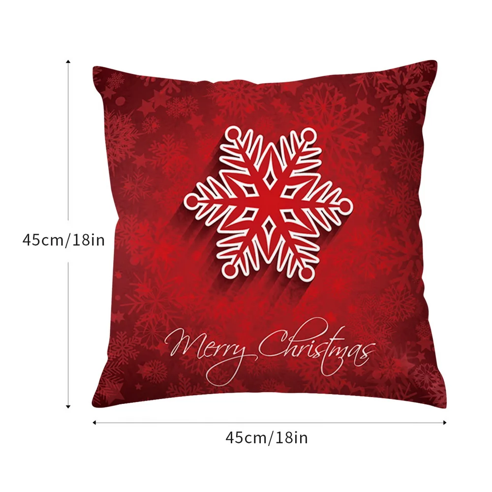 1/2/5 шт. Рождество Наволочка на подушку размером 45*45 красный Рождественский