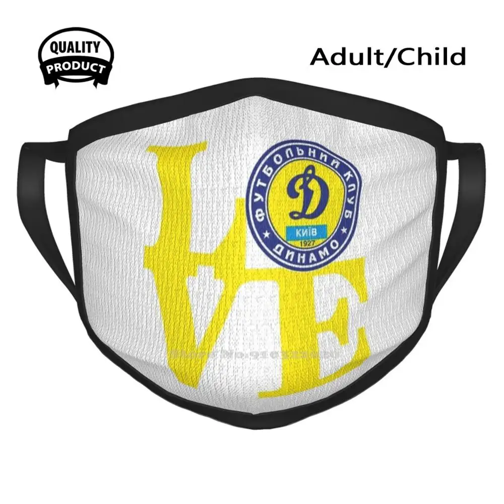 

Love Dinamo Kiev - 2 Fashion Men Women Outdoor Sport Mask Mouth Masks Ukraine Kiev Football Club Dynamo Kyiv 1927 Stadium