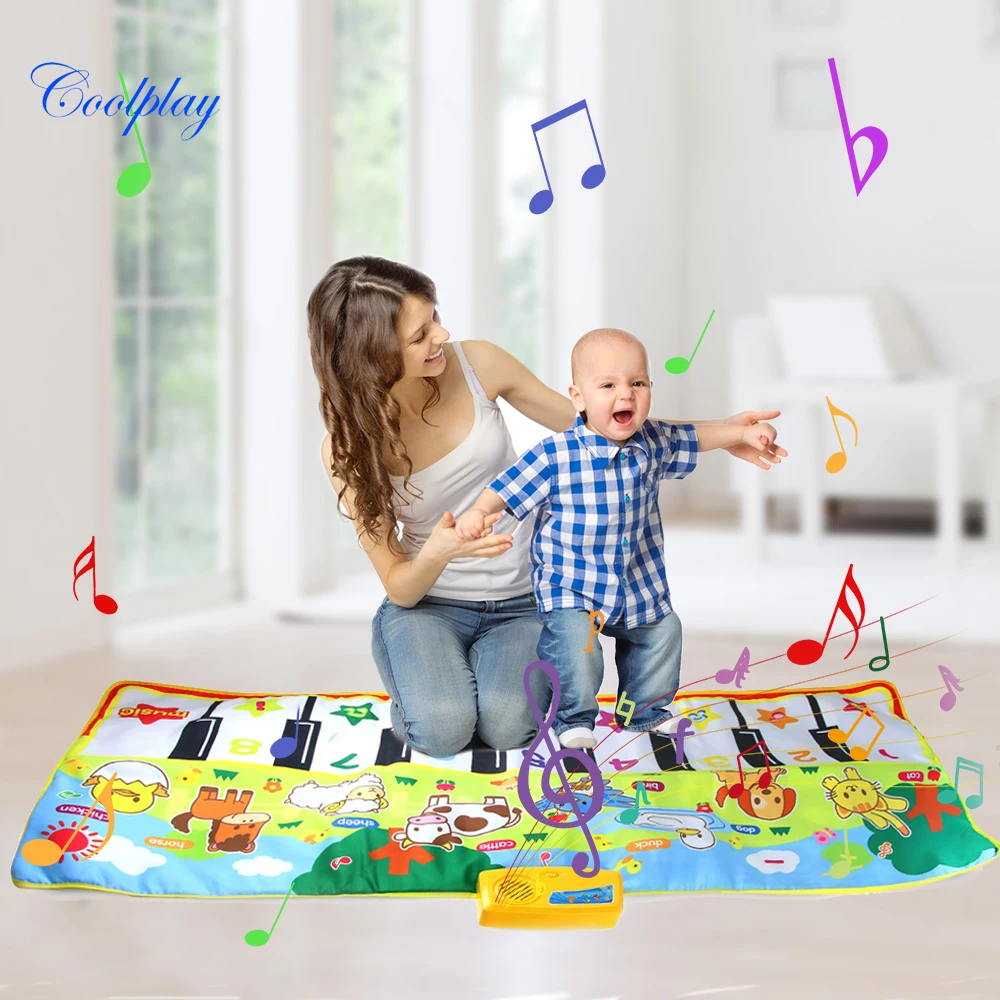 

4 Styles Musical Mat with Animal Voice Baby Piano Playing Carpet Music Game Instrument Toys Early Educational Toys for Kids Gift