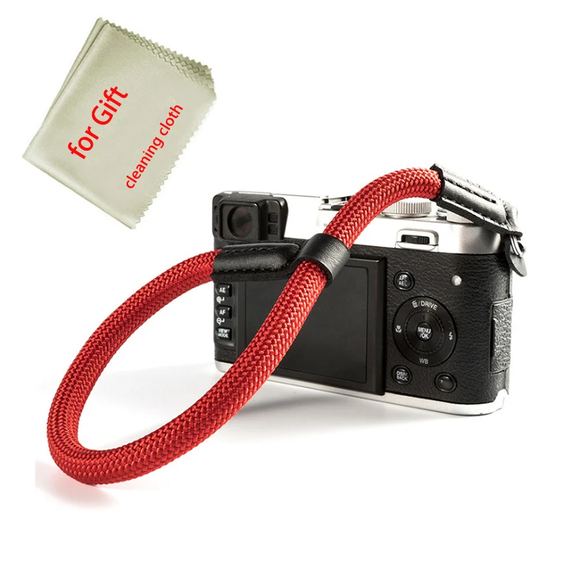 Handmade nylon Digital Camera Wrist Hand Strap Grip Paracord Braided Wristband for Fuji X-T20 X-T3 X-T2 X-E3 X-A20 X-A7 A5 X-T30 |