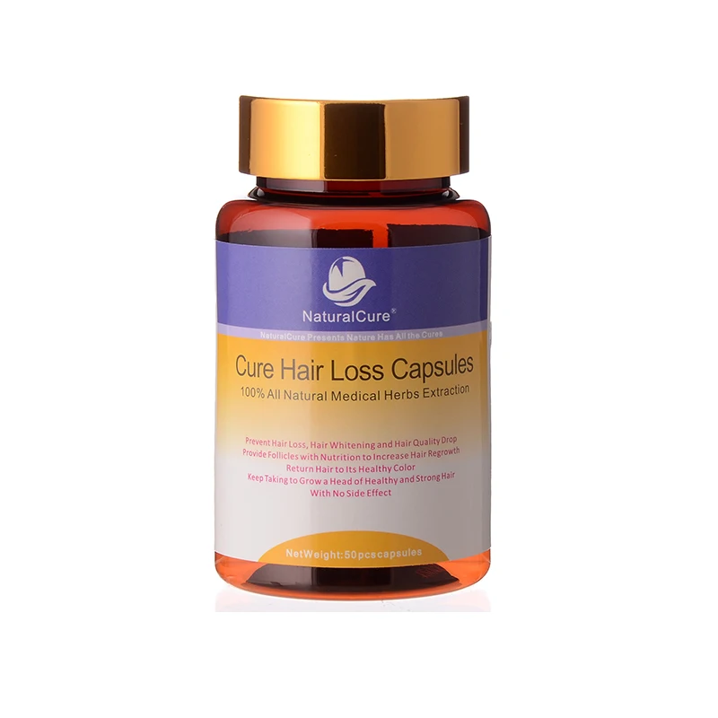 

NaturalCure Cure Hair Loss Capsules, Protect Hair From Falling, Nourish Hair Follicles, Return to Its Original Color, 50pills