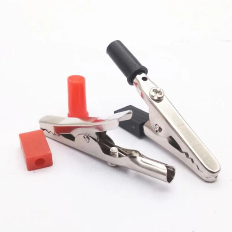 

Testing Connector 5A Plastic Handle Test Probe Metal Alligator Clips+4mm Banana Plug Crocodile Electrical DIY Tools U26