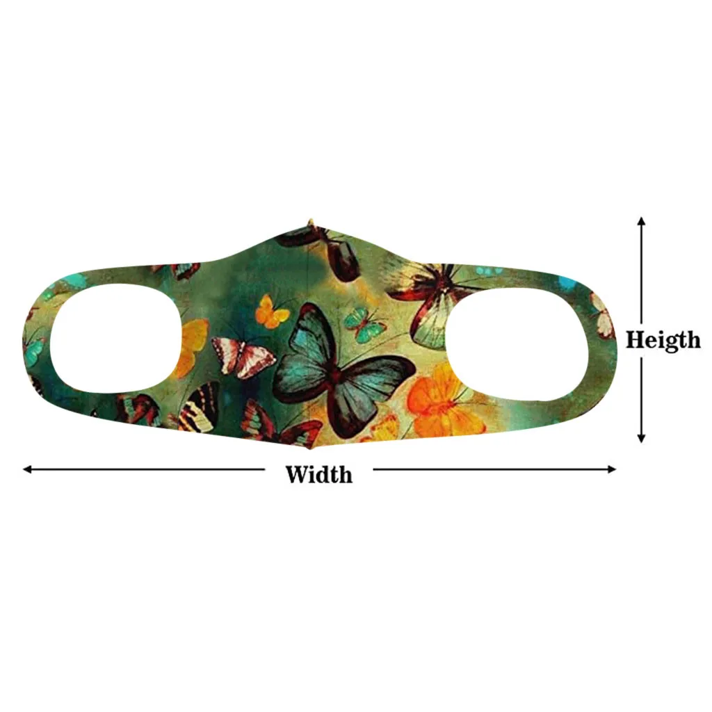 

5/10PC Adult Print Washable Safet Protect Haze Face Mask Cloth Breathable Mouth Caps mascherine Reusable cotton masque Antiviral