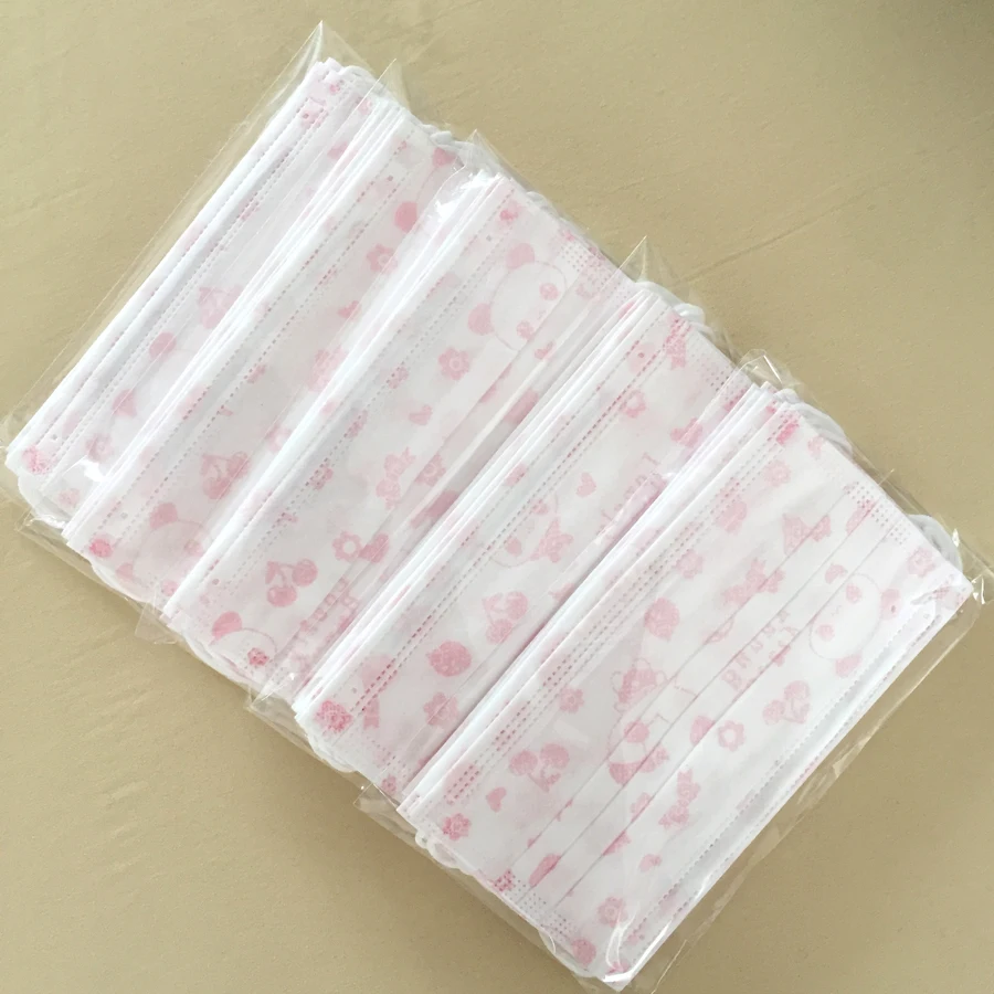 50 шт. Антивирусная удобная маска для лица одноразовая 3-слойная