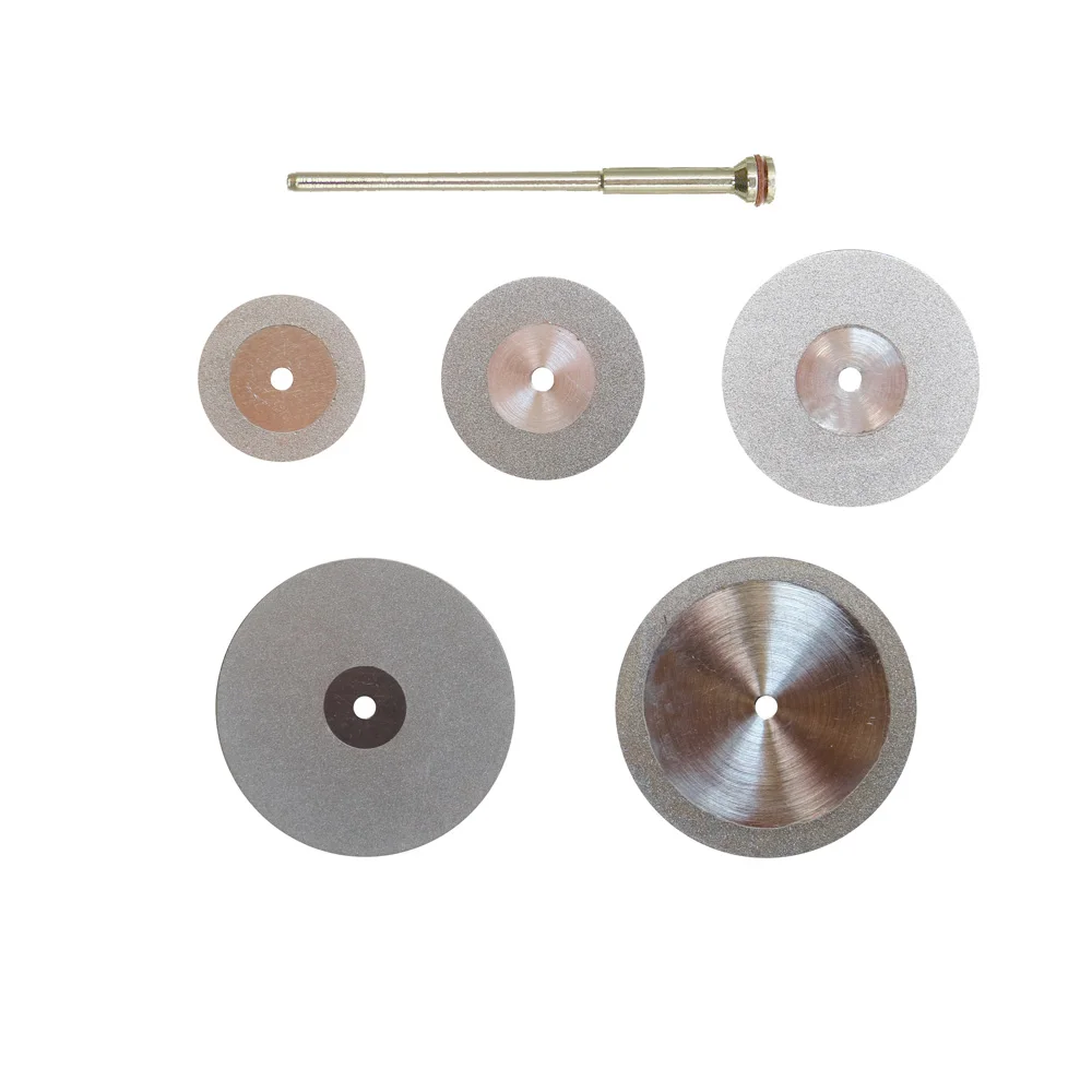 Dental Ultra-thin 0.15mm Double Sided Diamond Cutting Disc for separating polishing ceramic crown plaster or jade with mandrels