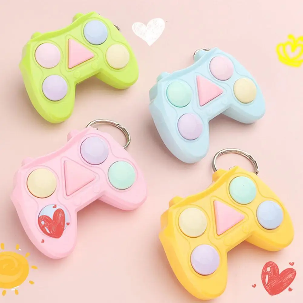

Mini Handle Game Console Stress Relief Toy Gamepad Gadget Memory Maze Cube Shape Keychain Educational Game F5R5