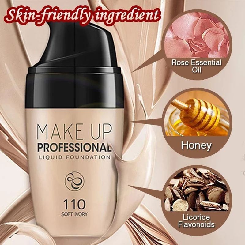 Профессиональная гладкая Шелковая Сыворотка основа осветляет полное покрытие