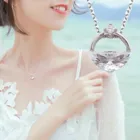 Милое ожерелье, кольцо из смолы, подвеска, роскошная Модная бижутерия, корейский Шарм 2021, трендовая цепочка до ключиц, аниме аксессуары, оптовая продажа