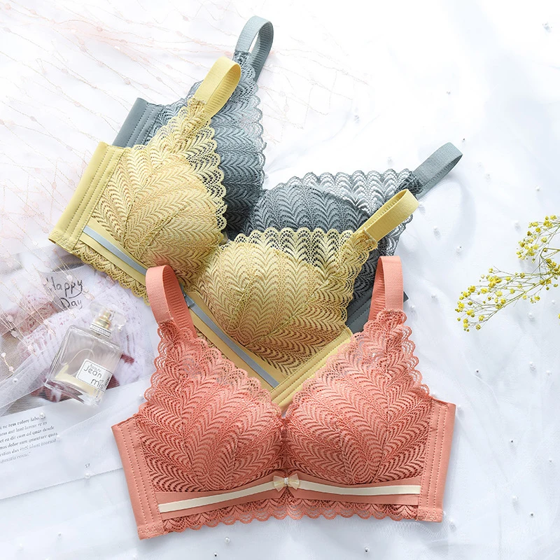 

Женский кружевной бюстгальтер с чашками пуш-ап, без косточек