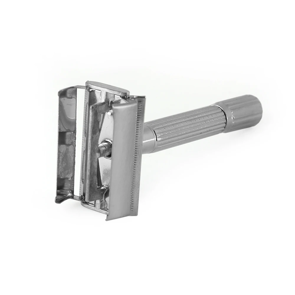 Для мужчин традиционной Double Edge хром влажное бритье Безопасность ручной бритвы 1