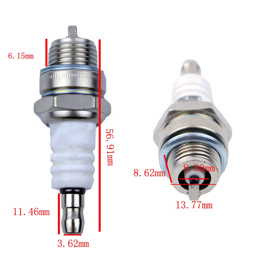 2 шт. Свеча зажигания тактная стандартная для L7T CJ8 AM54450 010769 BPMR7A 47cc 49cc цепные
