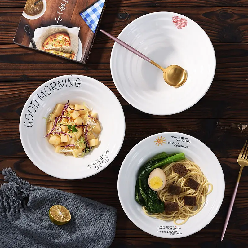 Миска Для рамен из говядины миска для лапши быстрого приготовления супа большая