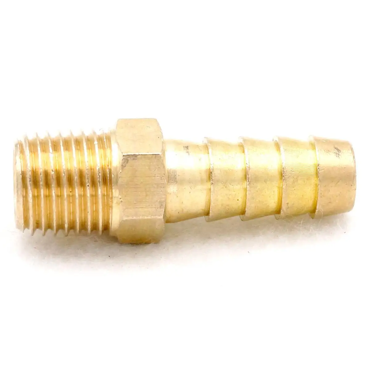 1/4 &quotNPT Male x 3/8&quot латунный шланг Колючая Хвостовая топливная арматура соединители
