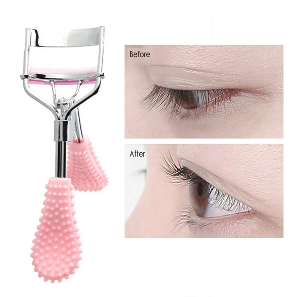 

1pc Natural Curling Eyelash Clip 3d Curl Eye Lash Cosmetic Beauty Makeup Fake Eyelash Curler Curling Tweezers Tools
