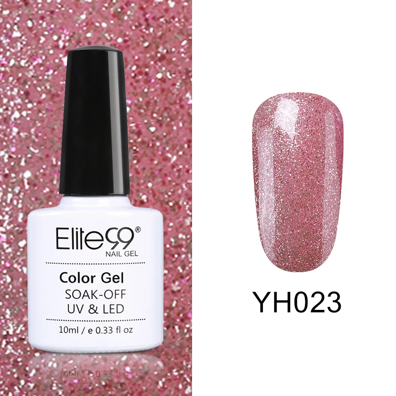YH023 Elite99 Vernis Полупостоянный 10 мл Светодиодный УФ-гель замачиваемый пурпурный цвет светодиодный лак для ногтей нужна лампа отверждения Гель-лак - Цвет: YH023