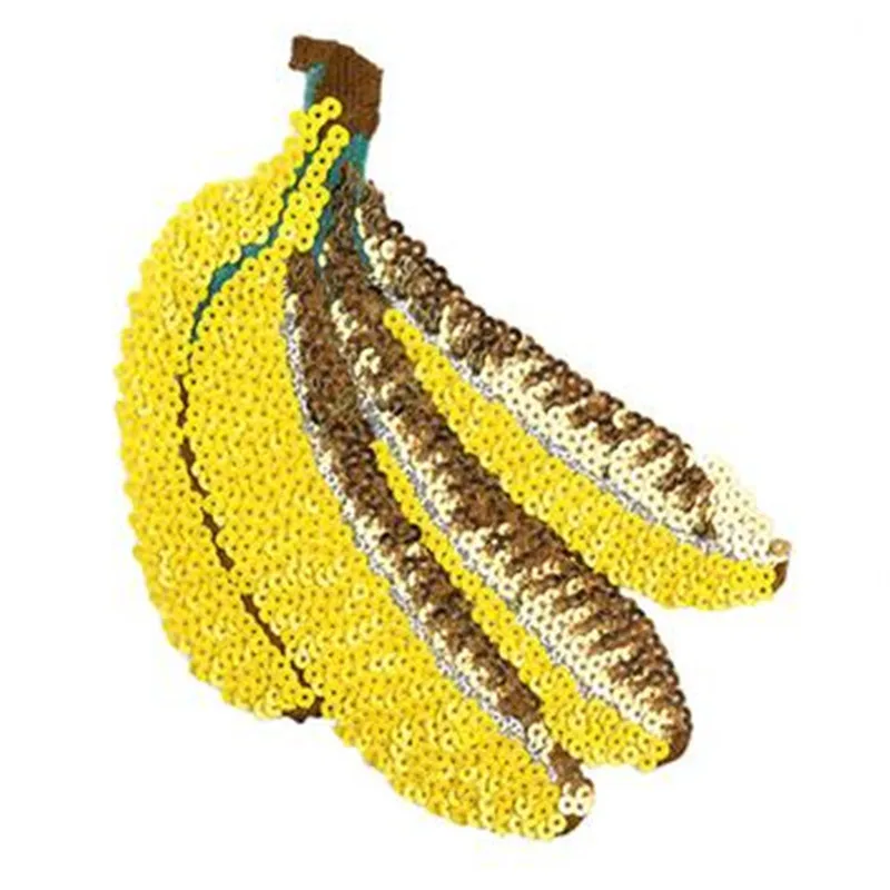 20 см банановые нашивки для одежды желтые блестки странные вещи блестящие одежда