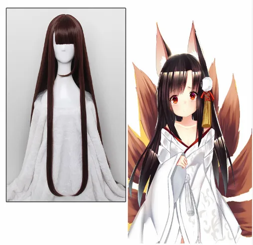 Парик для косплея акатаги из Игры Азур Лейн термостойкие синтетические длинные