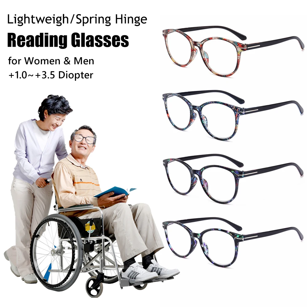 Винтажные очки для чтения кошачий глаз пресбиопии женские и мужские круглые в